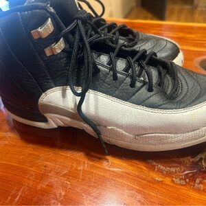 Size 7y Jordan shoes 
Do have wear but still plenty of life left